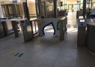 Bükfürdő, beléptető gyorskapuk